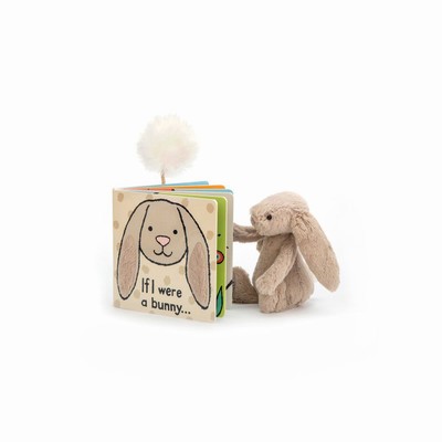 Jellycat If I Were A Bunny and Bashful Beige Bunny Small USA | 04719KEMD